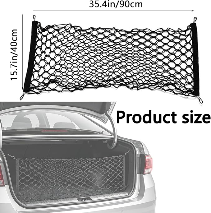 Truck Bed Cargo Net, Storage Elastic Mesh Net（35.4 * 15.7In）