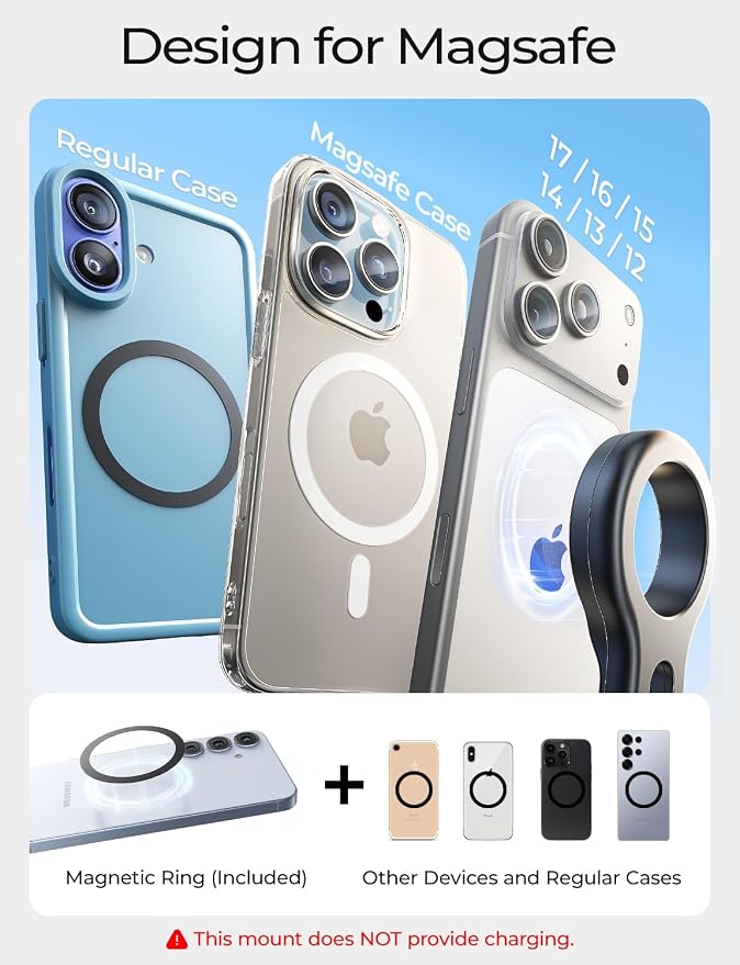 LISEN for MagSafe Car Mount, Magnetic Phone Holder for Car Vent Phone Mount, Air Vent Hands Free Phone Mount, Super Magnetic Phone Mount, Gifts Car Phone Holder Magnetic for iPhone 17 Pro Max 16 15