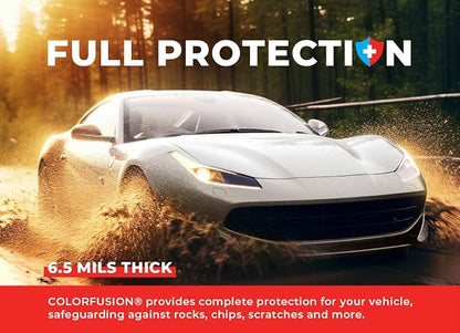 ColorFusion PPF by VViViD, Gloss Polar White Dry Apply PPF Vinyl Car Wrap Roll 60ft x 5ft