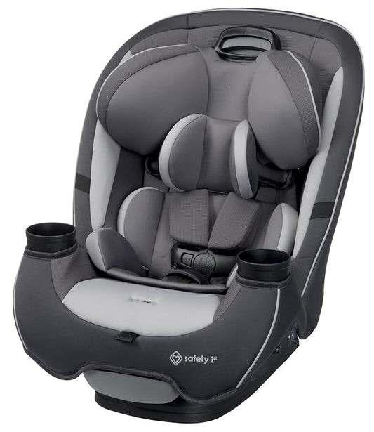 Safety 1st Grow and Go All-in-One Convertible Car Seat, Rear Facing, 5-40 lbs, Forward Facing (30–65 lbs), High Back Booster Seat 40-100 pounds, Iron Frost