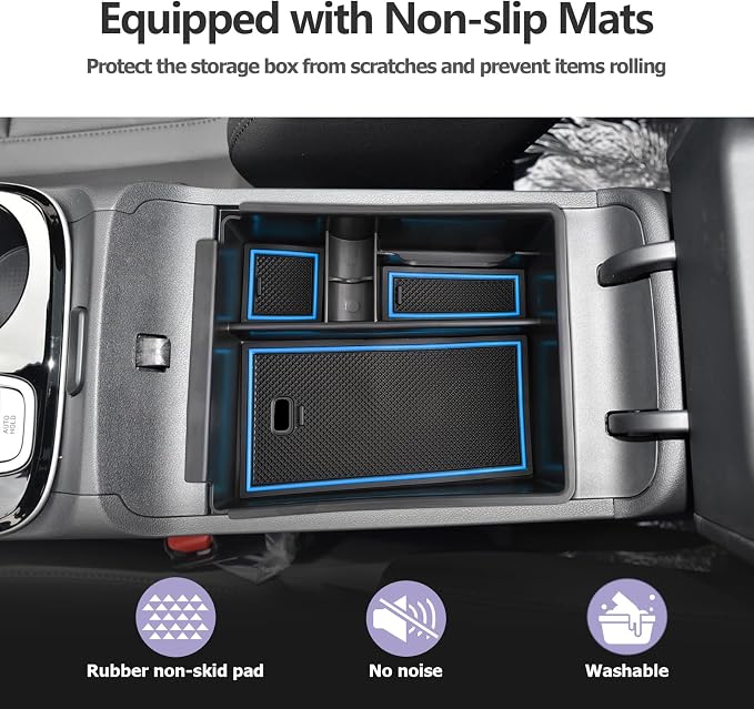 Center Console Organizer Compatible with 2025 2026 Hyundai Tucson SEL/SE Armrest Storage Box Armrest Console Organizer 2025 Tucson Accessories (ONLY FOR TUCSON SEL/SE/XRT,NOT FOR PHEV&Limited&N-Line)