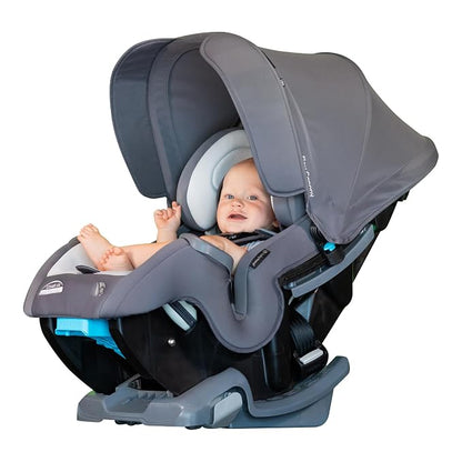 Baby Trend Cover Me™ 4-in-1 Convertible Car Seat, Scooter – Built-in Canopy, 4-Stage Growth System, Plush Comfort Padding, Multi-Position Recline