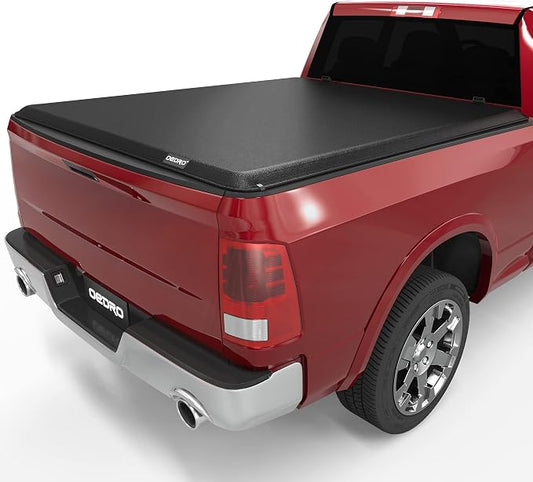 OEDRO Roll Up Soft Truck Bed Tonneau Cover Compatible with 2002-2024 Dodge Ram 1500, 2003-2026 Dodge Ram 2500 3500 8ft Bed w/o Rambox