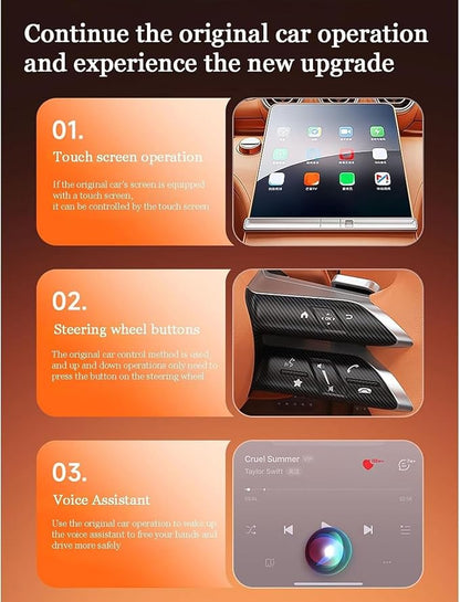 for Mercedes-Benz E-Class E220d W213 E300e W213 E350d, Wireless Carplay Mini Adapter Effortlessly Convert Wired to Wireless CarPlay USB Plug Play Adapter,C/Red