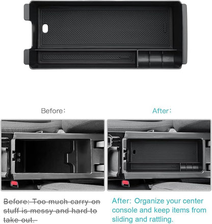 CDEFG Center Console Organizer for 2026 Toyota Prius, for 2025 2026 Toyota Prius (LE/XLE/Nightshade Edition/Limited)/ Prius Prime (SE/XSE/XSE Premium) Accessories Middle Console Armrest Storage Box