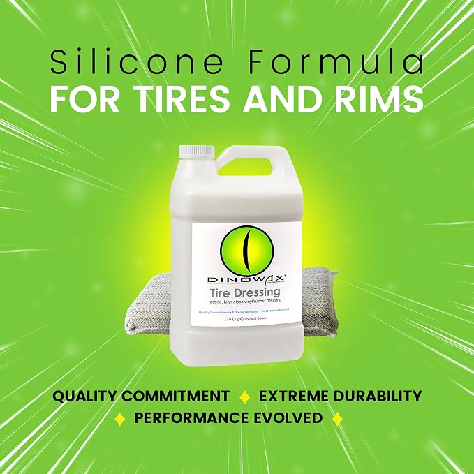 Tire Dressing, Tire Shine, Tire, Vinyl, and Rubber Dressing, Tire and Wheel Care Products 128oz