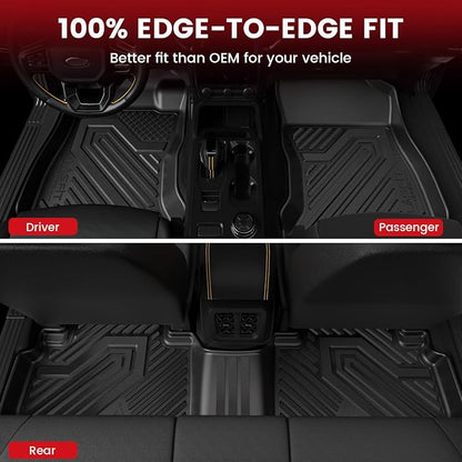 LASFIT Floor Mats & Cargo Mats Fits for Subaru Forester 2019-2024, All Weather TPE Custom Fit Easy Clean Durable Floor Liners for Forester 2019 2020 2021 2022 2023 2024 Car Mats & Trunk Liner, Black