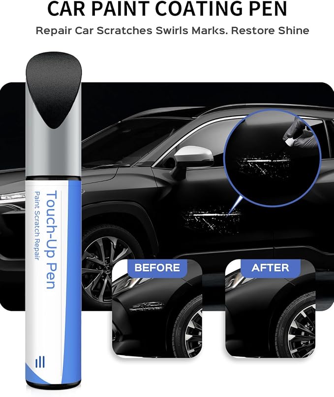 218 Attitude/Midnight Black Metallic Touch Up Paint Compatible with Toyota Exact Match Chips and Nicks Touch Up