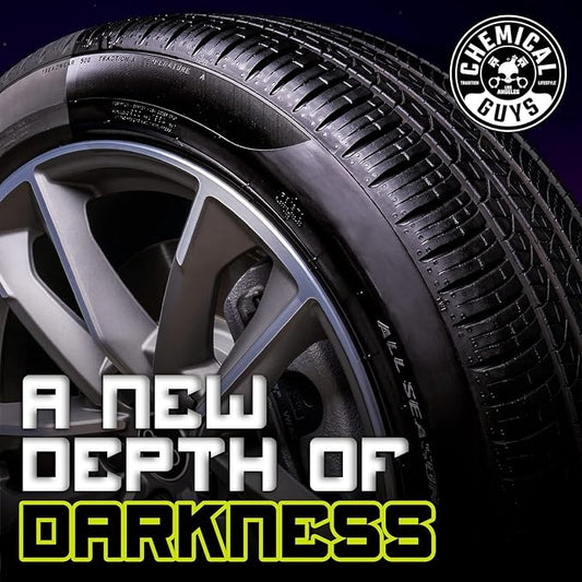 Chemical Guys Galactic Black Wet Look Tire Shine Dressing, for a Whole New Level of Shine and Depth of Black, Safe for Cars, Trucks, Motorcycles, RVs & More, 32 fl oz