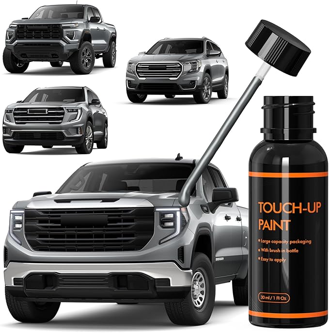 GXD/WA130H Sterling Metallic Touch Up Paint Compatible With GMC, DIY Car Paint Scratch Repair Kit, Automotive Paints, Quick & Easy Fix Scratch Repair for Sierra/Terrain/Yukon/Acadia/Canyon