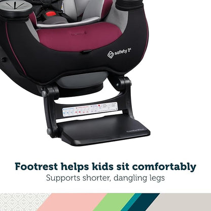 Safety 1st Grow and Go Extend ‘n Ride LX All-in-One Convertible Car Seat, Winehouse