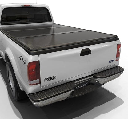Toptiny Hard Folding Truck Bed Tonneau Cover|HTF082|Fits 1999-2016 Ford F-250 F-350 Super Duty 8FT Bed (98")