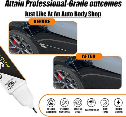 Car Touch up Paint(Solid Black(PBSB)) Compatible with Tesla Model Y/3/X/S, Car Paint Pen Scratch Repair Two-In-One Touch Up Paint, Premium Car Scratch Remover for Deep Scratches