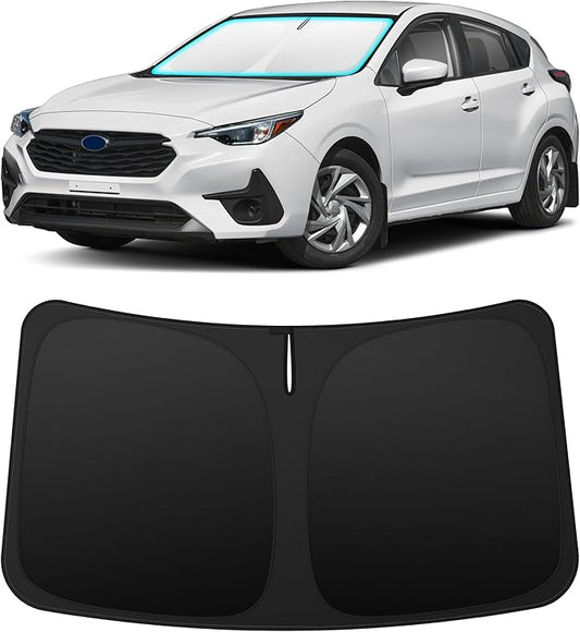 INSAUTO Custom Fit Windshield Sun Shade Accessories for Subaru Impreza 2024-2026, Foldable Front Window Sunshade, UV & Heat Reflector, Keeps Interior Cool, Includes Storage Bag