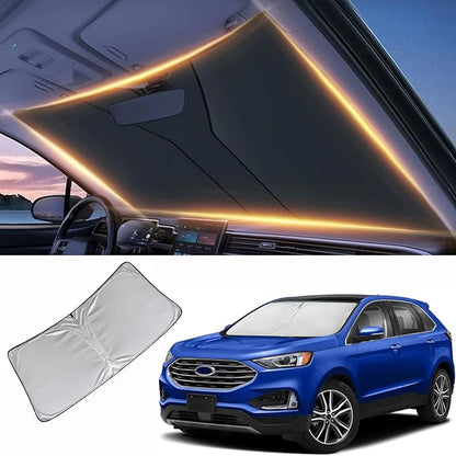 Windshield Sun Shade for Ford Edge Front Window Shades Cover for 2015-2024 2025 2026 Edge Windshield Sun Visor Protector Car Accessories
