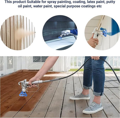 Airless Spray Tip for Standard Airless Paint Spray ，Includes 517 Nozzle tip,7/8" Nozzle seat and Nozzle Gasket (Blue)