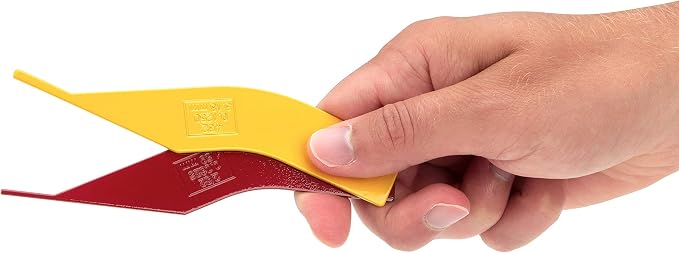 Steelman 2-Piece Brake Pad Thickness Gauge Set for Disc and Drum-Style Brake Pads, Color-Coded, Durable Steel, Stamped Callouts, 5-Pack for Mechanics and Automotive Technicians