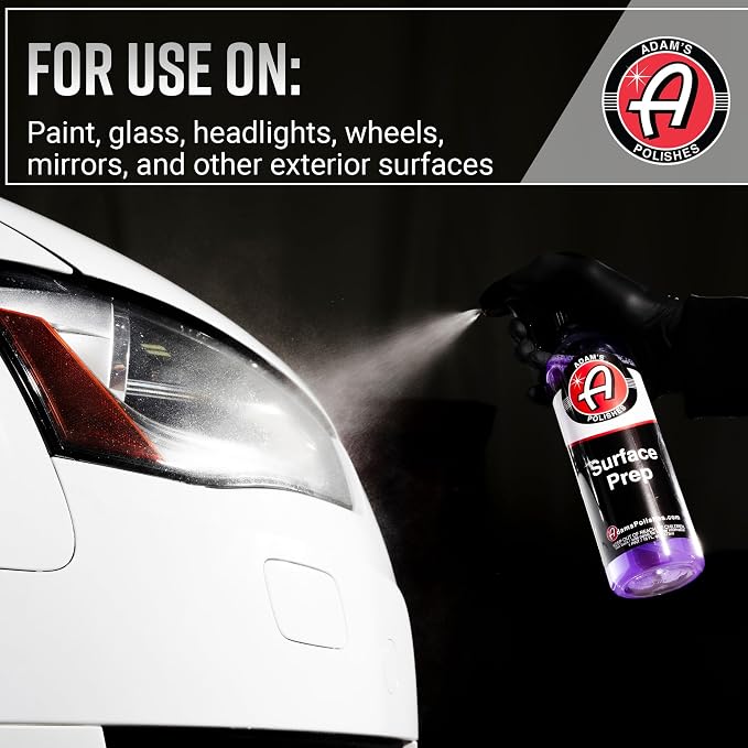 Adam's Polishes Surface Prep (4oz) - A Surface Cleanser Spray for Auto Paint Prep to Apply Any Ceramic Coating, Car Wax, or Spray Sealant | Use After Clay Bar, Car Wash & Orbital Polisher Treatment