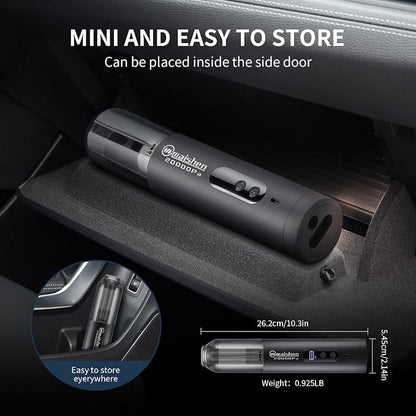 Handheld Cordless Car Vacuum, 5 in 1 Portable Mini Cordless Vacuum Cleaner 20000PA High Power for Car,Home, Pet Hair,Carpet
