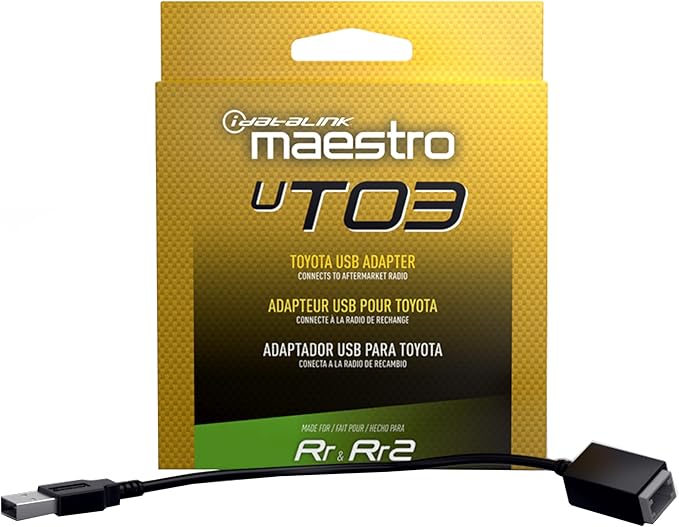 Idatalink Maestro Acc-USB-TO3 UT03 USB-Port Adapter Connects the Factory U S B Port in Select 2018-up Select Compatible Toyota Vehicles to a new car Stereo