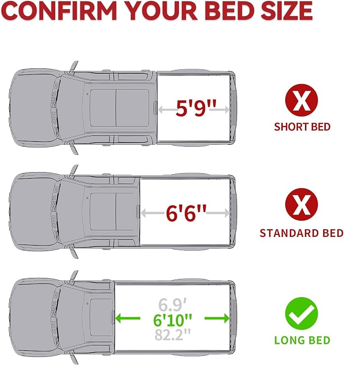 YITAMOTOR Hard Tri-fold Truck Bed Tonneau Cover Fits for Chevy Silverado/GMC Sierra 2500 3500 HD 2020-2026 6.9 ft Bed