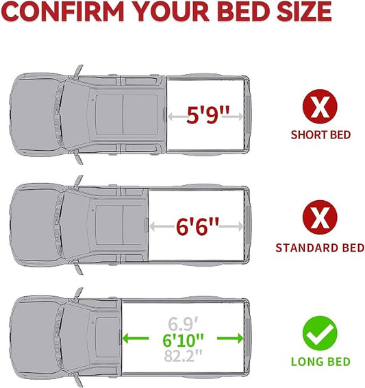 YITAMOTOR Hard Tri-fold Truck Bed Tonneau Cover Fits for Chevy Silverado/GMC Sierra 2500 3500 HD 2020-2026 6.9 ft Bed