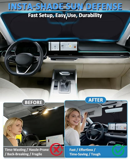 Sun Shade for Volkswagen tiguan 2018-2024 2025 2026 Windshield Sunshade for VW tiguan Accessories Front Window Shield Windshield Cover Sun Visor Protector