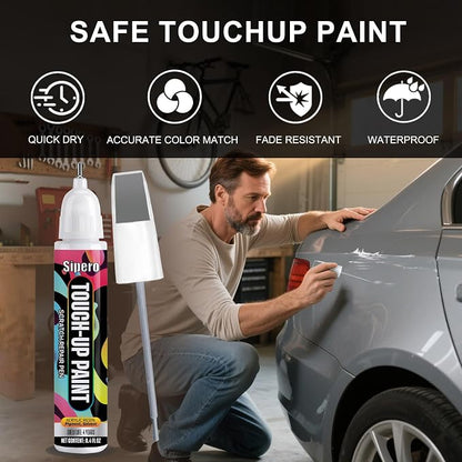 Slate Gray Metallic (GNO/WA633D) for Chevy Touch Up Paint, Exact Color Match Scratch Repair Kit Compatible with Chevrolet Silverado Equinox Tahoe Colorado Blazer Express