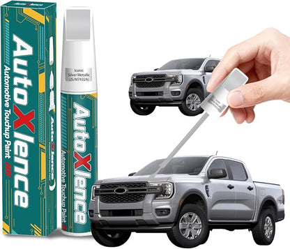 Iconic Silver Metallic(JS/M7432A) Touch Up Paint Compatible with Ford Car Paint Pen Scratch Repair Automotive Scratch Remover Fix Exact Color Match
