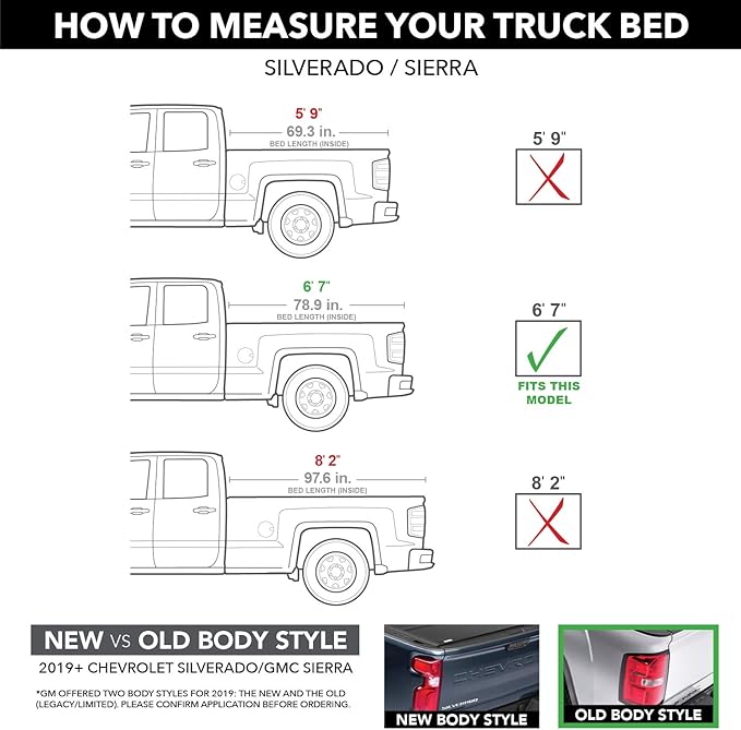 RealTruck BAK Revolver X4s Hard Rolling Truck Bed Tonneau Cover | 80121 | Fits 2014-2018, 19 Ltd/Lgcy Chevy/GMC Silverado/Sierra 6' 7" Bed (78.9")