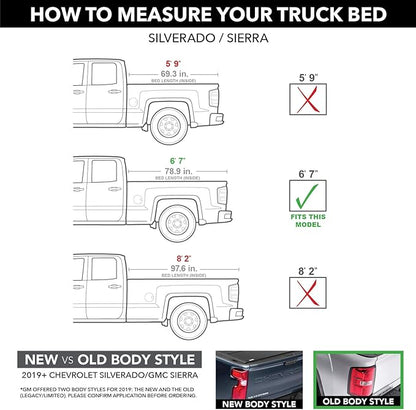 RealTruck BAK Revolver X4s Hard Rolling Truck Bed Tonneau Cover | 80121 | Fits 2014-2018, 19 Ltd/Lgcy Chevy/GMC Silverado/Sierra 6' 7" Bed (78.9")