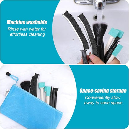 XANGNIER Car Detailing Kit Interior,Car Cleaning Interior Cleaner Brush Kit Tool,Car Care Detail & Clean Supplies Accessories Kits,Suitable for Auto,SUV,Truck,Sedan,Dashboard,Panel,10 Pcs Tools Sets