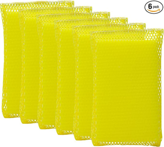 Nanoskin Ultra-Efficient Vehicle Bug Cleaning Sponges, 6-Pack - Durable, Soft, Multi-Surface Compatible | Heavy-Duty Mesh, Ideal for Car and Truck Detailing, Eco-Friendly | Proudly Made in USA