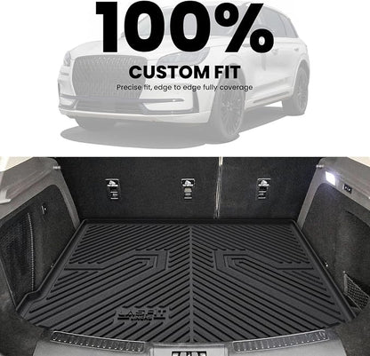 LASFIT Cargo Mat for Lincoln Corsair 2026 2025 2024 2023 2022 2021 2020, All Weather TPE Trunk Mat Custom Fit Cargo Liner Front & Rear Trunk Liner, Black, Easy to Clean