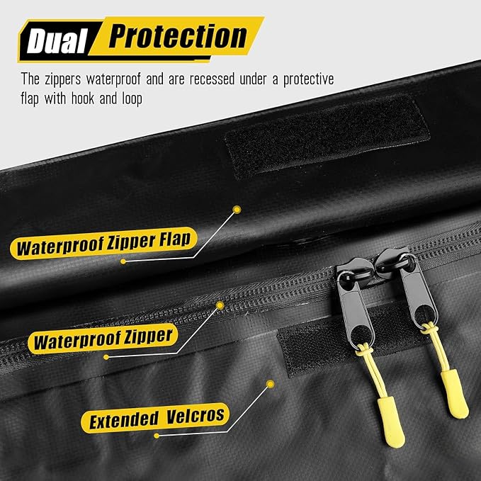 ARKSEN Waterproof Hitch Cargo Carrier Bag for 20" x 60" Baskets, 15 Cubic Feet Large Capacity Luggage Storage (58" L x 19" W x 24" H) for Car Truck SUV RV or Trailer