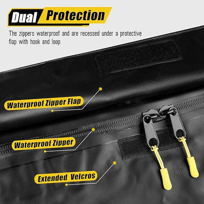 ARKSEN Waterproof Hitch Cargo Carrier Bag for 20" x 60" Baskets, 15 Cubic Feet Large Capacity Luggage Storage (58" L x 19" W x 24" H) for Car Truck SUV RV or Trailer