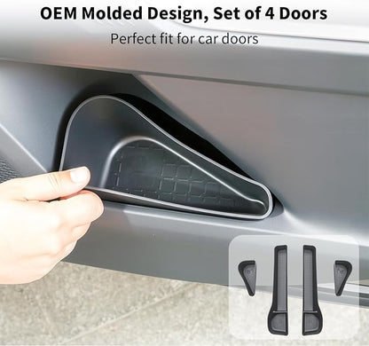 Door Side Storage Tray Compatible for Toyota RAV4 2026 Accessories Door Storage Insert Organizer Box Fit RAV4 2026 (TPE, Front+Rear Doors 4 PCS Set)