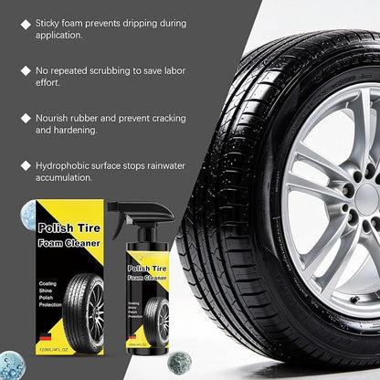 Sprayable Extra Glossy Tire Shine Spray, Long-Lasting Tire Shine for an Extreme Shine and Gloss, Rich, Dark and Consistent Finish, No Wiping or Rinsing Required