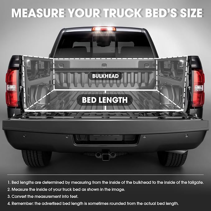 DNA Motoring TTC-RU-051 Pickup Truck Bed Top Roll-Up Vinyl Soft Tonneau Cover Compatible with 1995-2004 Tacoma 6Ft Fleetside / Styleside Bed