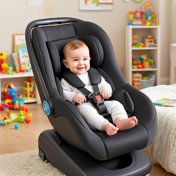 Infant Car Seat Insert, Breathable & Fold Baby Head & Body Support for Infant, Soft Mesh Car Seat Cushion