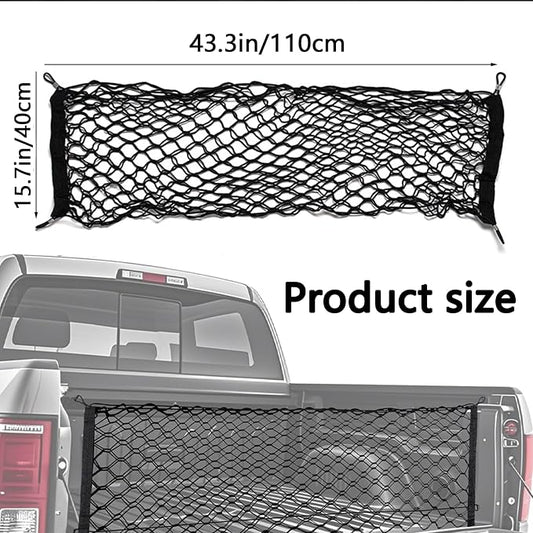 Truck Bed Cargo Net, Storage Elastic Mesh Net（43.3 * 15.7In）