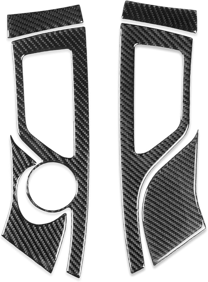 NVCNX Real Premium Carbon Fiber for Toyota 2nd Gen Tacoma Accessories 2012-2015 2013 2014 Car Dash Center Air Vent Panel Cover Interior Trim Thick Overlay Sticker Decal 6PCs - Style A