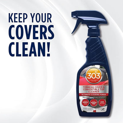 303 Products 30571CSR Tonneau Cover and Convertible Top Cleaner - Vinyl and Fabric Top Cleaner - Ultimate Cleaning Power - Helps Remove Tough Stains - Rinses Residue Free - 16 fl. oz. Packaging May Vary