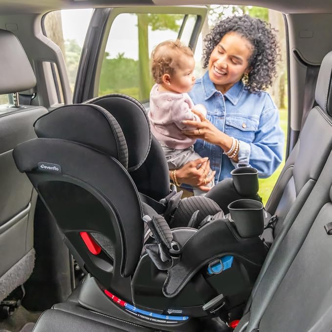 Evenflo All4Stages Slim 4-in-1 Convertible Car Seat (Sanibel Pink)