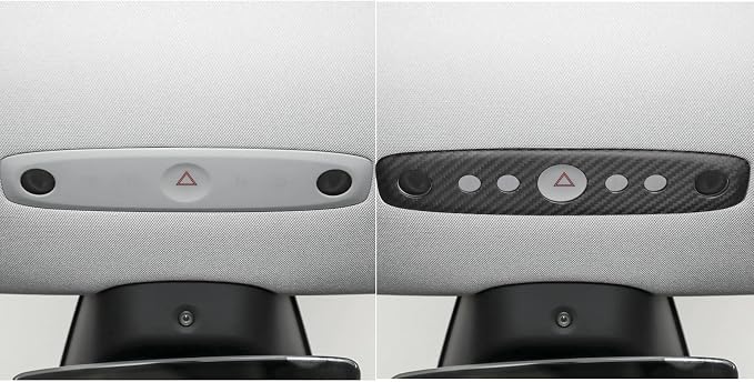 NVCNX Hard Rigid Real Carbon Fiber for Tesla New Model 3/Y Highland 2024-2026 for Juniper 2025 2026 Accessories Vehicle Molding Front Roof Reading Light Panel Cover Interior Trim 1PC - Matte Carbon