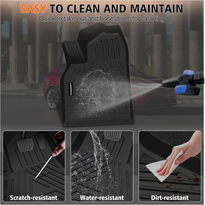 Floor Mats Cargo Liner with Backrest Mat & Front Rear Cargo Mat for 2025 2026 New Model Y Juniper,TPE Rubber Liners Full Set Automotive Mats for 2025 New Model Y Accessories