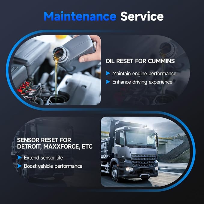 NEXAS NL102P Heavy Duty Truck Scanner with DPF Regeneration, Full System Diesel Diagnostic Tool for J1939/J1708 Trucks