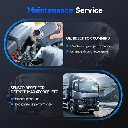 NEXAS NL102P Heavy Duty Truck Scanner with DPF Regeneration, Full System Diesel Diagnostic Tool for J1939/J1708 Trucks