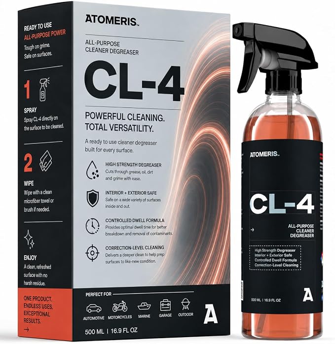 CL-4 All-Purpose Cleaner for Car, High Strength Degreaser, Interior and Exterior Safe, 16.9 Fl Oz