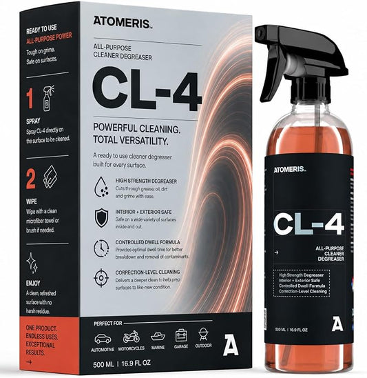 CL-4 All-Purpose Cleaner for Car, High Strength Degreaser, Interior and Exterior Safe, 16.9 Fl Oz